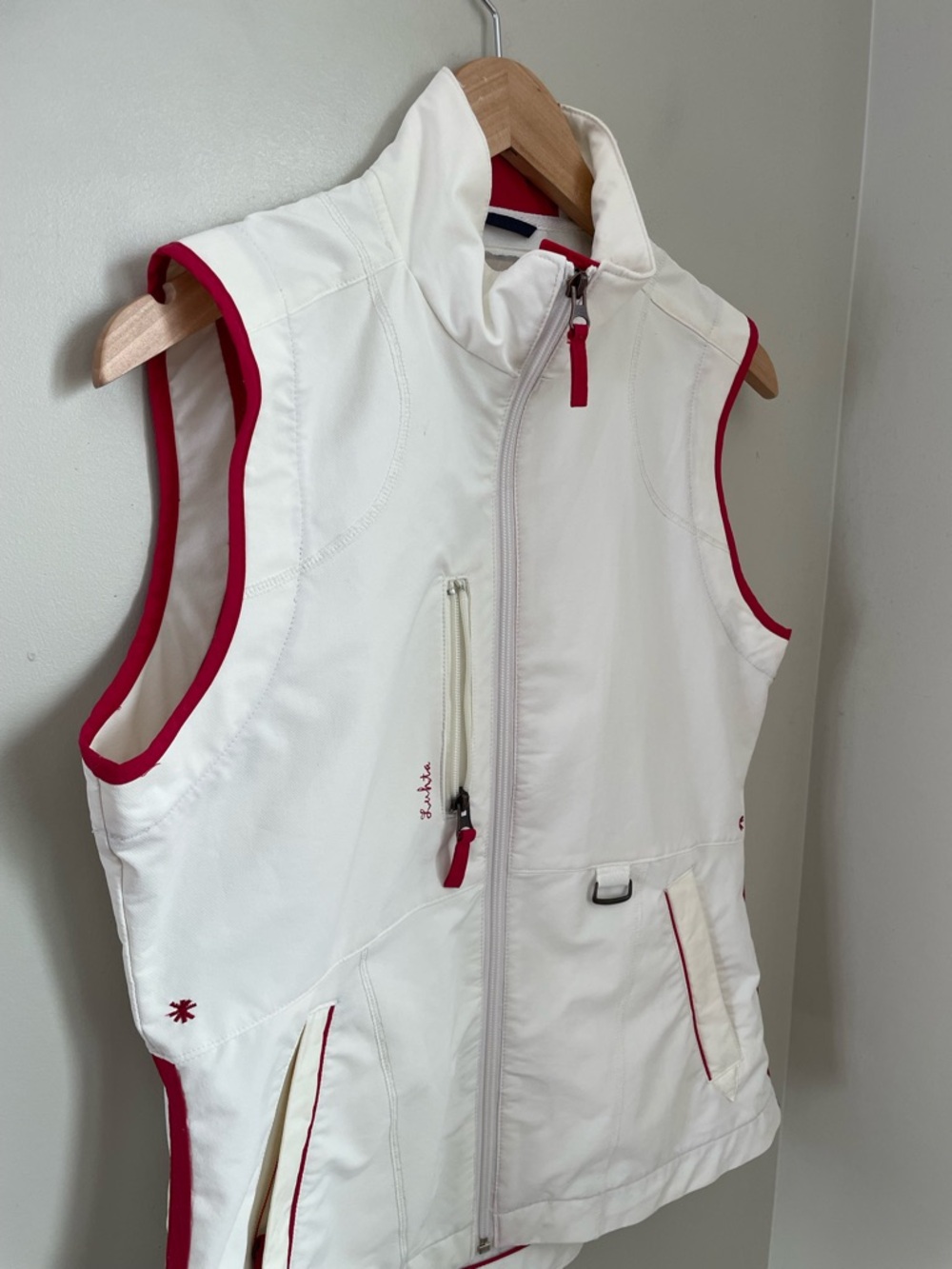 Luhta Finland White Softshell Performance Vest Size Medium Activewear Hiking - Picture 9 of 12